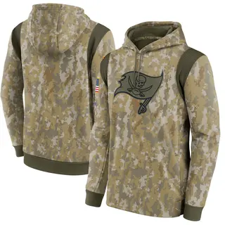 Tampa Bay Buccaneers Men's 2021 Salute To Service Therma Performance Pullover Hoodie - Camo