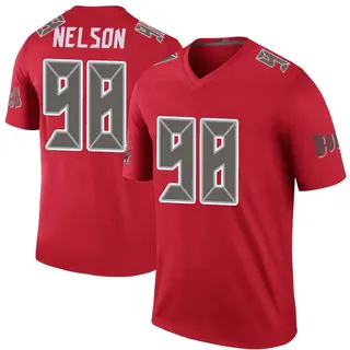 Tampa Bay Buccaneers Men's Anthony Nelson Legend Color Rush Jersey - Red