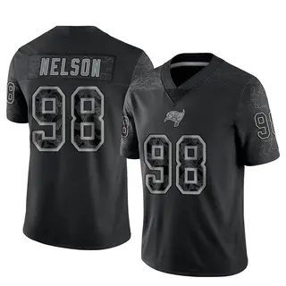 Tampa Bay Buccaneers Men's Anthony Nelson Limited Reflective Jersey - Black