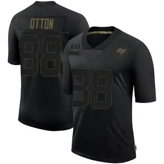 Tampa Bay Buccaneers Men's Cade Otton Limited 2020 Salute To Service Jersey - Black