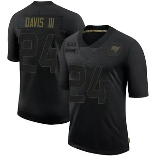 Tampa Bay Buccaneers Men's Carlton Davis III Limited 2020 Salute To Service Jersey - Black