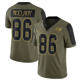 Tampa Bay Buccaneers Men's Codey McElroy Limited 2021 Salute To Service Jersey - Olive