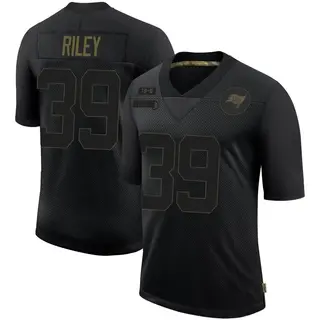 Tampa Bay Buccaneers Men's Curtis Riley Limited 2020 Salute To Service Jersey - Black