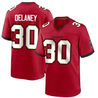 Tampa Bay Buccaneers Men's Dee Delaney Game Team Color Jersey - Red