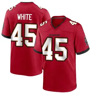 Tampa Bay Buccaneers Men's Devin White Game Team Color Jersey - Red