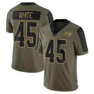 Tampa Bay Buccaneers Men's Devin White Limited 2021 Salute To Service Jersey - Olive