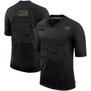 Tampa Bay Buccaneers Men's Dylan Cook Limited 2020 Salute To Service Jersey - Black