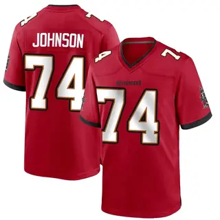 Tampa Bay Buccaneers Men's Fred Johnson Game Team Color Jersey - Red