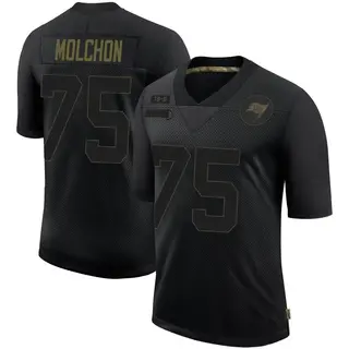 Tampa Bay Buccaneers Men's John Molchon Limited 2020 Salute To Service Jersey - Black