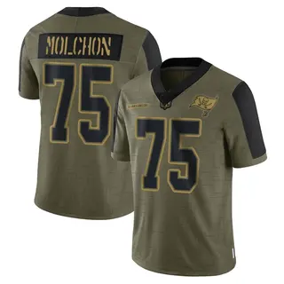 Tampa Bay Buccaneers Men's John Molchon Limited 2021 Salute To Service Jersey - Olive