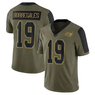 Tampa Bay Buccaneers Men's Jose Borregales Limited 2021 Salute To Service Jersey - Olive