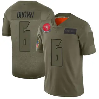 Tampa Bay Buccaneers Men's Kameron Brown Limited 2019 Salute to Service Jersey - Camo