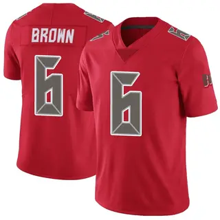 Tampa Bay Buccaneers Men's Kameron Brown Limited Color Rush Jersey - Red
