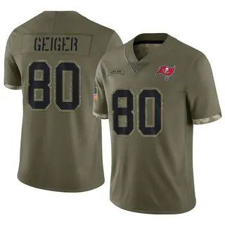 Tampa Bay Buccaneers Men's Kaylon Geiger Limited 2022 Salute To Service Jersey - Olive