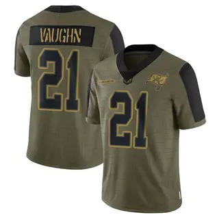 Tampa Bay Buccaneers Men's Ke'Shawn Vaughn Limited 2021 Salute To Service Jersey - Olive