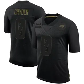 Tampa Bay Buccaneers Men's Keegan Cryder Limited 2020 Salute To Service Jersey - Black
