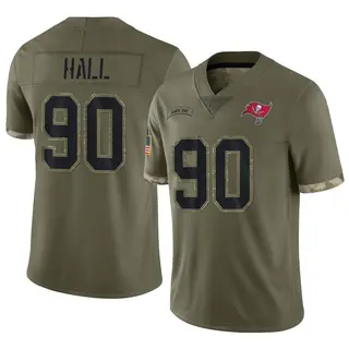 Tampa Bay Buccaneers Men's Logan Hall Limited 2022 Salute To Service Jersey - Olive