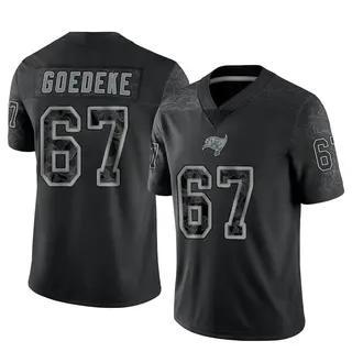 Tampa Bay Buccaneers Men's Luke Goedeke Limited Reflective Jersey - Black
