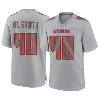 Tampa Bay Buccaneers Men's Mike Alstott Game Atmosphere Fashion Jersey - Gray