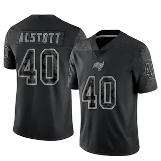 Tampa Bay Buccaneers Men's Mike Alstott Limited Reflective Jersey - Black