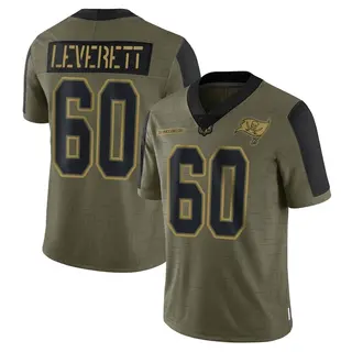 Tampa Bay Buccaneers Men's Nick Leverett Limited 2021 Salute To Service Jersey - Olive