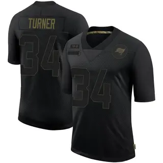 Tampa Bay Buccaneers Men's Nolan Turner Limited 2020 Salute To Service Jersey - Black