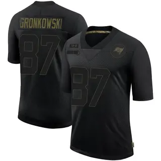 Tampa Bay Buccaneers Men's Rob Gronkowski Limited 2020 Salute To Service Jersey - Black