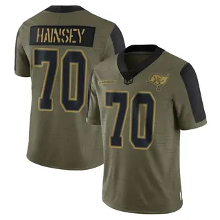 Tampa Bay Buccaneers Men's Robert Hainsey Limited 2021 Salute To Service Jersey - Olive