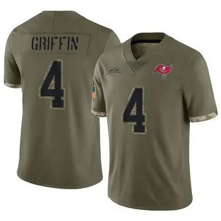 Tampa Bay Buccaneers Men's Ryan Griffin Limited 2022 Salute To Service Jersey - Olive