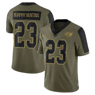 Tampa Bay Buccaneers Men's Sean Murphy-Bunting Limited 2021 Salute To Service Jersey - Olive