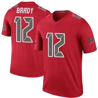 Tampa Bay Buccaneers Men's Tom Brady Legend Color Rush Jersey - Red