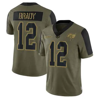 Tampa Bay Buccaneers Men's Tom Brady Limited 2021 Salute To Service Jersey - Olive