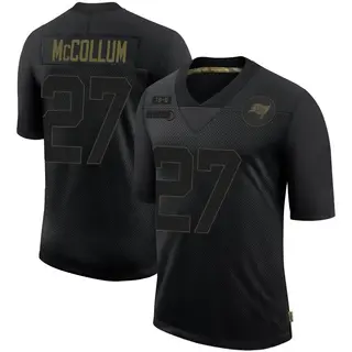 Tampa Bay Buccaneers Men's Zyon McCollum Limited 2020 Salute To Service Jersey - Black