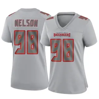 Tampa Bay Buccaneers Women's Anthony Nelson Game Atmosphere Fashion Jersey - Gray