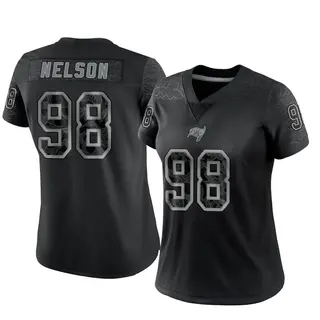 Tampa Bay Buccaneers Women's Anthony Nelson Limited Reflective Jersey - Black
