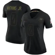 Tampa Bay Buccaneers Women's Austin Watkins Jr. Limited 2020 Salute To Service Jersey - Black