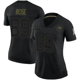 Tampa Bay Buccaneers Women's Ben Beise Limited 2020 Salute To Service Jersey - Black