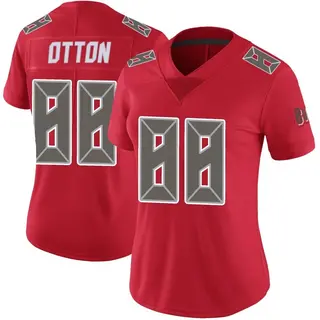 Tampa Bay Buccaneers Women's Cade Otton Limited Color Rush Jersey - Red