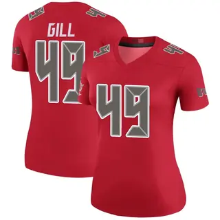Tampa Bay Buccaneers Women's Cam Gill Legend Color Rush Jersey - Red