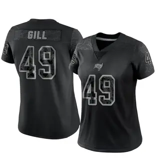 Tampa Bay Buccaneers Women's Cam Gill Limited Reflective Jersey - Black