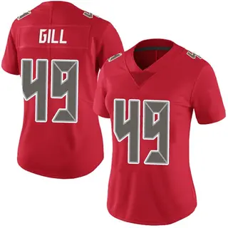 Tampa Bay Buccaneers Women's Cam Gill Limited Team Color Vapor Untouchable Jersey - Red