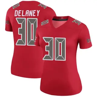Tampa Bay Buccaneers Women's Dee Delaney Legend Color Rush Jersey - Red