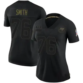 Tampa Bay Buccaneers Women's Donovan Smith Limited 2020 Salute To Service Jersey - Black