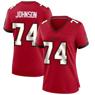 Tampa Bay Buccaneers Women's Fred Johnson Game Team Color Jersey - Red