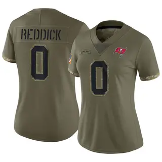 Tampa Bay Buccaneers Women's Haason Reddick Limited 2022 Salute To Service Jersey - Olive
