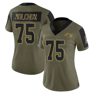 Tampa Bay Buccaneers Women's John Molchon Limited 2021 Salute To Service Jersey - Olive