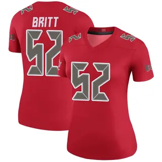 Tampa Bay Buccaneers Women's K.J. Britt Legend Color Rush Jersey - Red