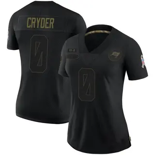 Tampa Bay Buccaneers Women's Keegan Cryder Limited 2020 Salute To Service Jersey - Black