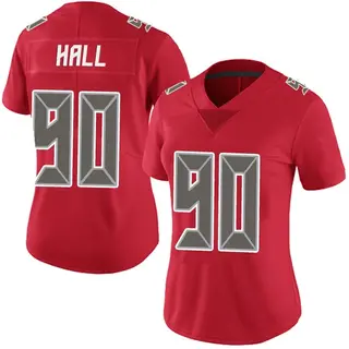 Tampa Bay Buccaneers Women's Logan Hall Limited Team Color Vapor Untouchable Jersey - Red
