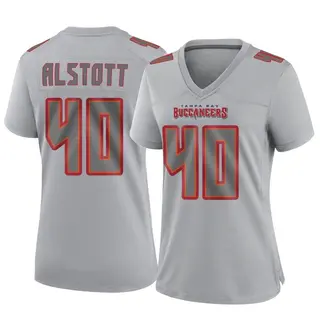 Tampa Bay Buccaneers Women's Mike Alstott Game Atmosphere Fashion Jersey - Gray